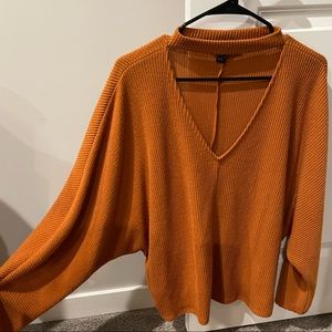 Orange sweater